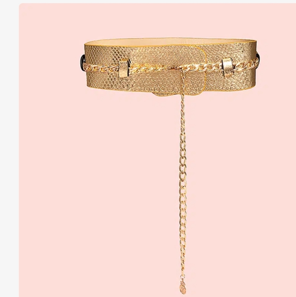 Women's  SNAKE PRINT BELT-